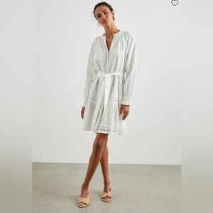 RAILS - Saylor Cotton Eyelet Tie-Waist Midi Dress Size XXS